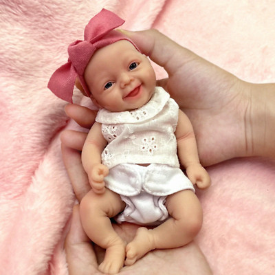 Bebe Reborn Mini Hochwertige Original Realistische Vollsilikon Baby Reborn Puppen