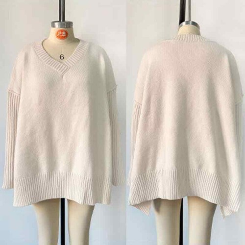 Sexy Pullover Prendas de punto Ropa para mujer Moda Suéter Cuello en V Talla grande - Imagen 18 de 20