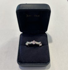 Sterling silver pink stone ring size 8