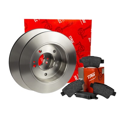 TRW BRAKE SET REAR BRAKE DISCS Ø 280 mm + pads for BMW 1 E81 116 118