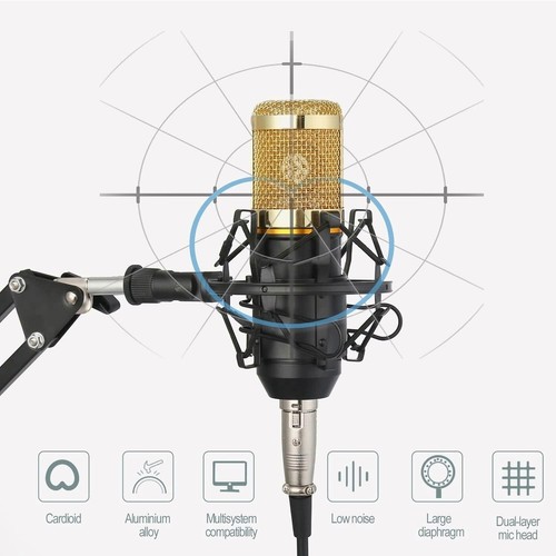 Complete Podcast Equipment Bundle - BM-800 Mic, Live Card & Double-Layer Filter - Picture 4 of 10