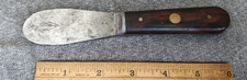 Antique stiletto tools company  Spatula  Wood brass Steel tool