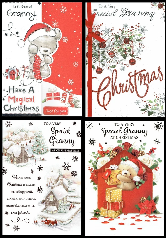 POPPY HILL / KINGSLEY ETC Special GRANNY CHRISTMAS CARD ~ Quality Cards - CHOICE of DESIGNS