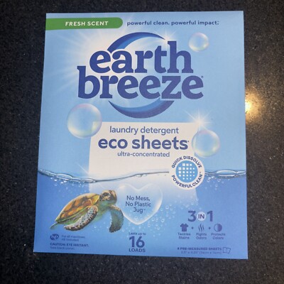 Earth Breeze Laundry Eco Sheets Fresh scent 16 Ct