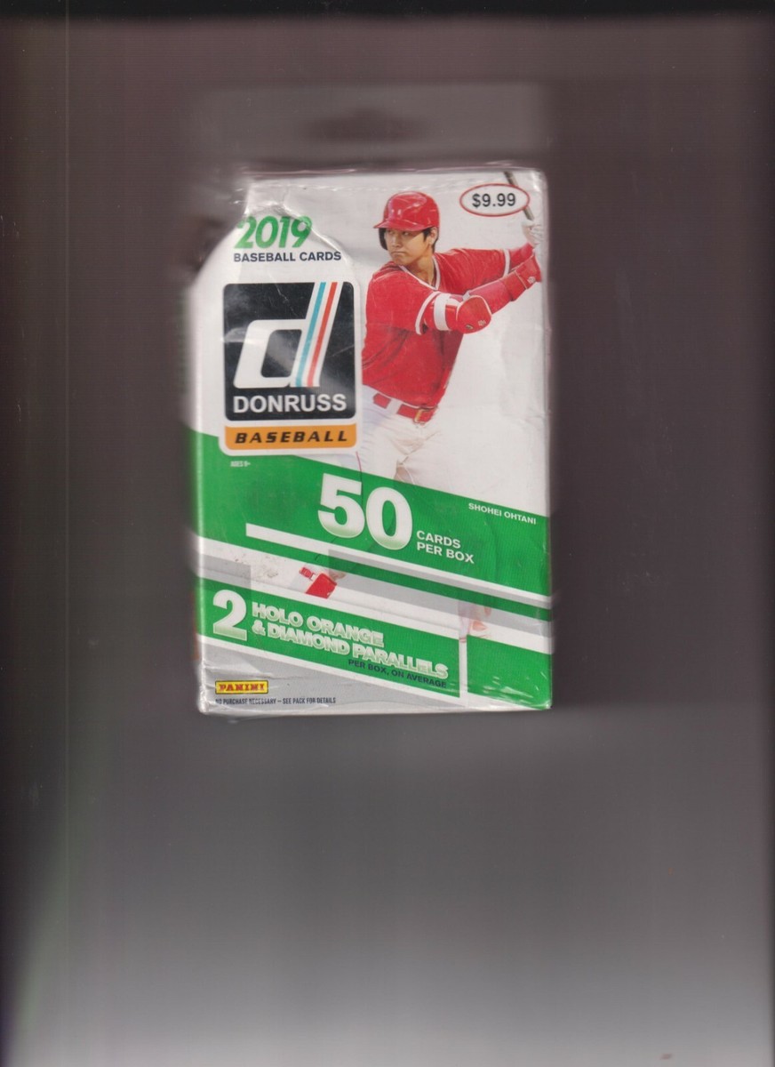 2019 Donruss Baseball HANGER Box - Factory Sealed 50 Cards With HOLO Parallels Featuring Brendan McKay