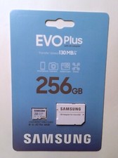 256 GB Samsung Evo Plus Memorycard MicroSDXC