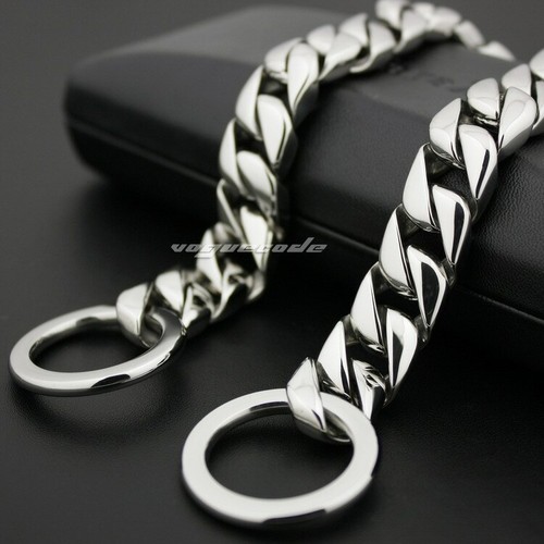 15mm Width Stainless Steel Choke Pet Dog Chains Collars 5A007DCD 12"~30" BZ - Picture 5 of 18