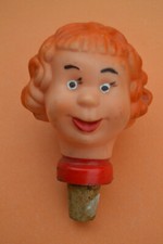 bouchon de bouteille - tête de femme humoristique - poupée