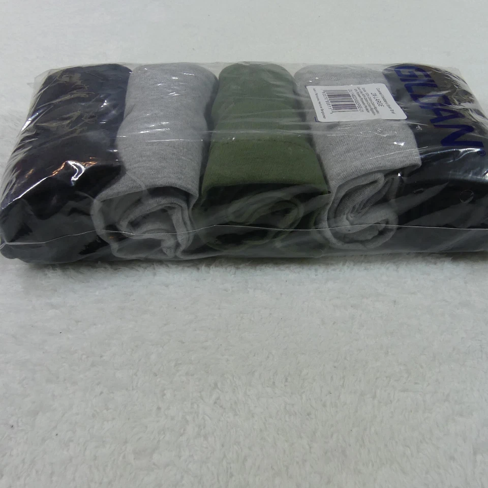 Gildan Underwear Mens 2XL Boxer Briefs Black Green Gray Cotton Blend 5 Pairs - Image 4 of 4