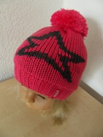 DÖLl BommelmüTze 49 WintermüTze MüTze Pink StrickmüTze Stern Neu