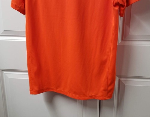 Tek Gear Men's Polo Shirt Size: Medium Orange Short Sleeve NICE Performance - Picture 10 of 12