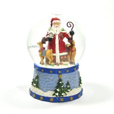 St. Nicholas Square WINTERLAND COLLECTION 5.75" Snow Globe Santa Claus Reindeer