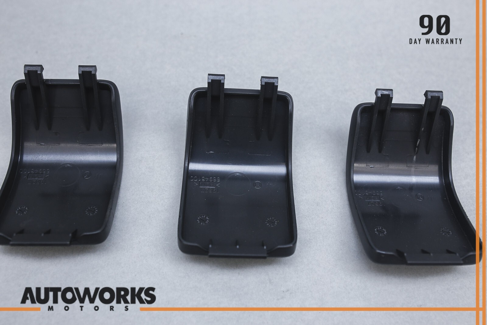 03-13 Maserati Quattroporte M139 Child Seat Anchor Cover Trim Set of 3 OEM