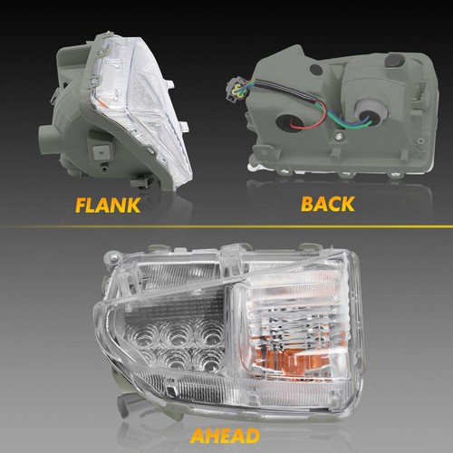 Faro antiniebla LH Driver DRL luz LED 2012 2013 2014 2015 Toyota Prius EE. UU. - Imagen 3 de 12