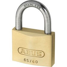 Abus 65 Series Compact Brass Padlock Keyed Alike 30mm Standard