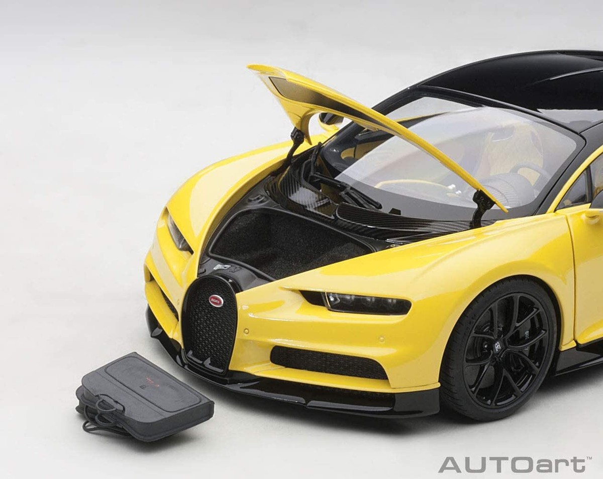 Autoart 1/18 Bugatti Shiron 2017 Yellow/Black finished product | eBay