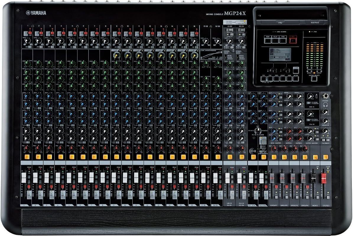 [美品] YAMAHA MGP24Xアナログミキサー 24チャンネル YAMAHA MGP24X MGP Series 24-Channel Premium Mixing Console Analog
