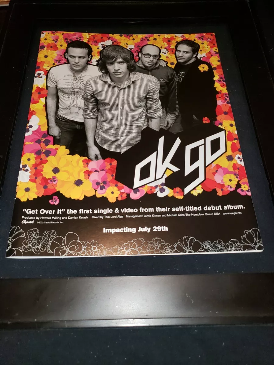 OK Go Get Over It Rare Original Radio Promo Poster Ad Framed