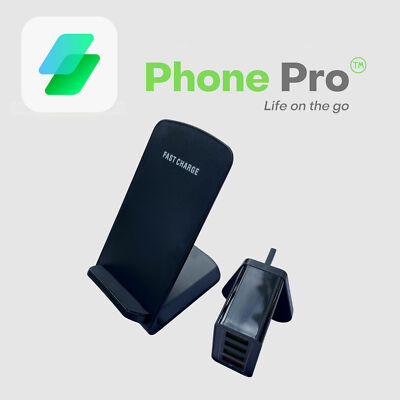 Fast Charge Wireless QI Charging Dock Stand Port USB 1x QC Wall  Charger UK