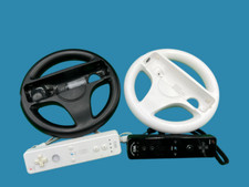 Nintendo Wii Steering Wheel Controller Bundle Racing Accessory | Gamepad | Used