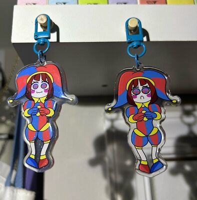 Amazing digital circus pomni double sided keychain