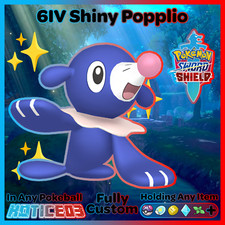 POPPLIO ✨ SHINY 6IV ✨ Pokemon SWORD and SHIELD Gen 7 Starter