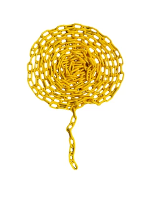 CHAIN 20 FEET Yellow Plastic Endless Applications Crowd Control Safety Barrier