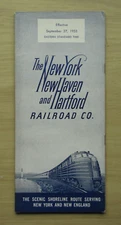 NYNH&H NEW HAVEN Public Timetable: 9/27/53 System