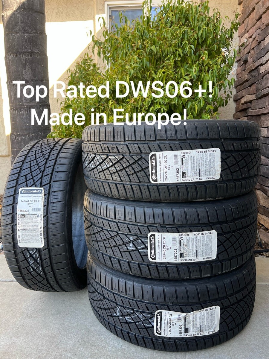 FOUR BRAND NEW Continental ExtremeContact DWS06 Plus Tires 245