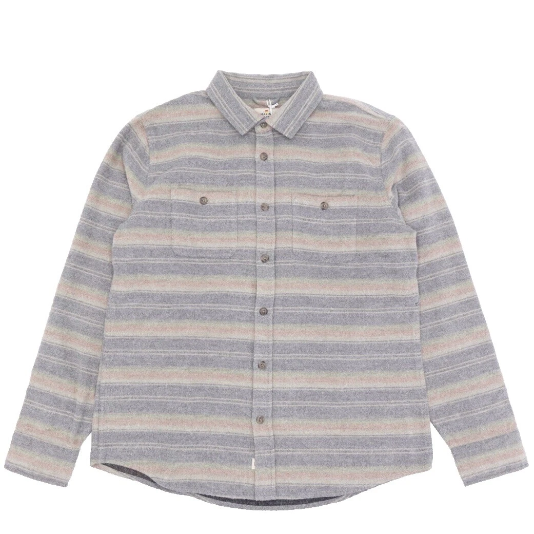 Wool Multicolor Casual Button-Down Shirts for Men