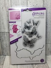 CSD1 Crafters Companion Gemini Butterflies Stamp and Die Set NEW