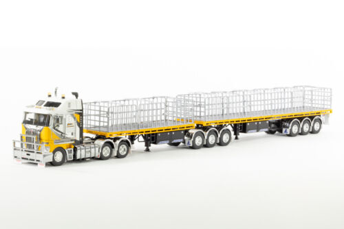 Drake ZT09360 Kenworth K200 with Freighter B Double Combo Big Hill Cranes 1:50 - Picture 2 of 7