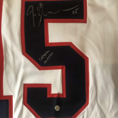 Jamie Langenbrunner #15 Signed Team USA Hockey Jersey (A.P.E. COA) - Picture 3 of 5