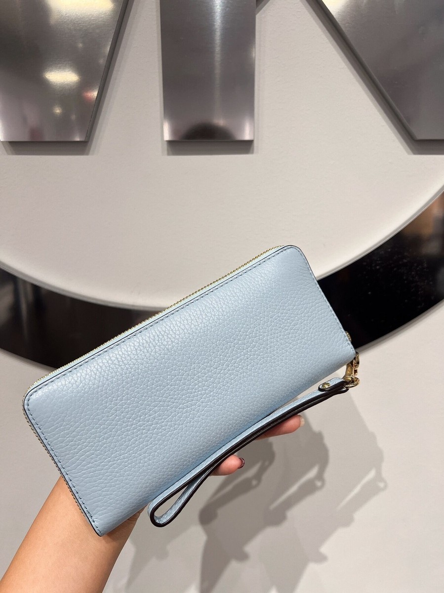 NWT Michael Kors Long Zip Around Wallet Wristlet Leather