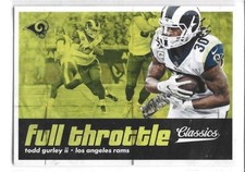 Todd Gurley II Rams 2018 Panini Classics Football Full Throttle Card #13