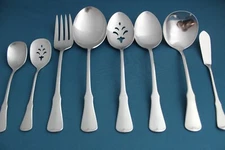 8pc Serving Fork Tablespoon Casserole Pierced PATRICK HENRY Oneida Community