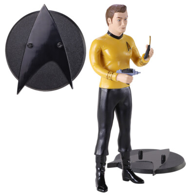 Star Trek Captain Kirk Bendyfig Biegsame PVC Figur NOBLE COLLECTIONS