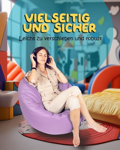 Patchhome 2 Varianten in 1 Sitzsack Sitzkissen Beanbag Gamer Kissen Tobekissen - Bild 161 von 199