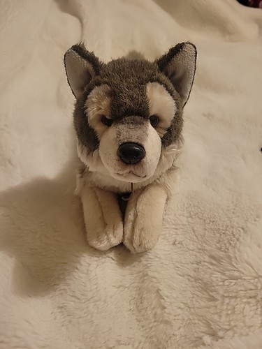 RUSS Grey Gray Wolf Pup Plush Yomiko Classics Collection Stuffed Animal 12"