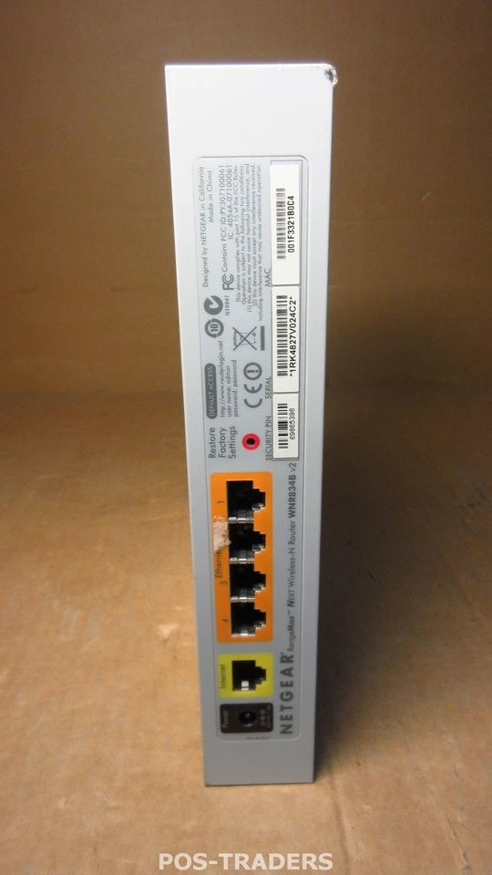 Netgear RangeMax WNR834B 270 Mbps 4-Port 10/100 Wireless N Router WNR834B v2 - Bild 2 von 3
