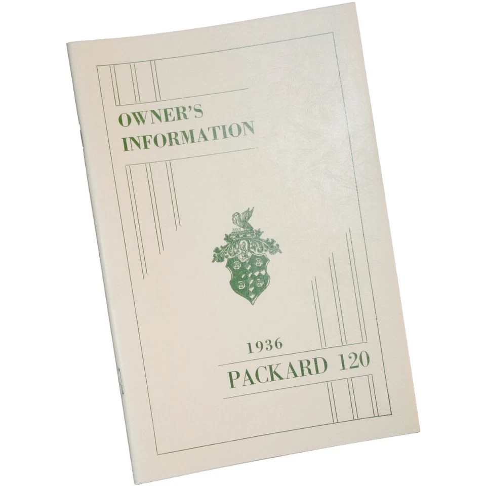 Packard Manuales del Propietario | Modelo Años 1935-1941 | Reimpreso Foto 3 de 4