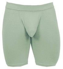 Obviously Mens EliteMan Boxer Brief 9inch Leg - Mint Green