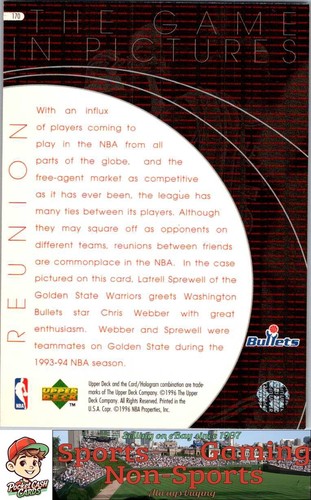 Chris Webber 006500 1996-97 cubierta superior #170 - Imagen 2 de 2