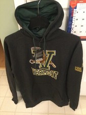 Vermont Catamounts Fleece Hoodie Large by Colosseum Sweatshirt Black