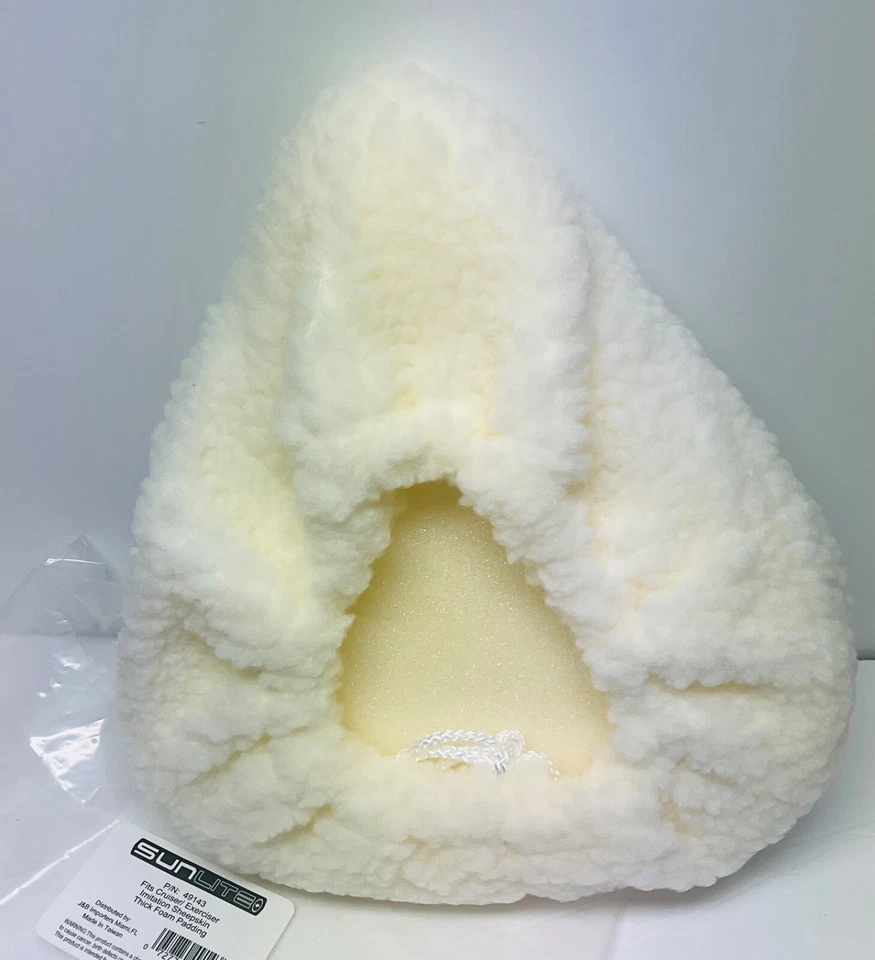 Sunlite Faux Sheepskin Bicycle Seat Cover Thick New Padded White - Image 4 of 4