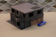 164 Scale Modern 2-level House Diorama 3-car Garage Display For Diecast Cars 164 Scale Modern 2-level House Diorama 3-car Garage Display For Diecast Cars