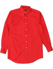 CHAPS Mens Shirt Size 15 15 1/2 Medium Red CO32