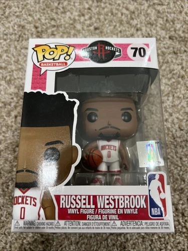 Funko Pop! Russell Westbrook #70 NBA Vinyl Figure Rockets Basketball Collectible