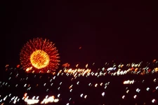 AUG 1973 Fireworks City View   Slide BT-D