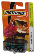 Matchbox Construction 6/7 2008 Green  Black Dump Truck Toy 67